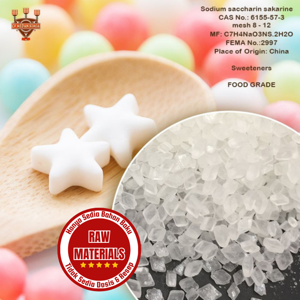 

Sakarin / Saccharin / Biang Gula / Pemanis Minuman SODIUM SACCHARINE