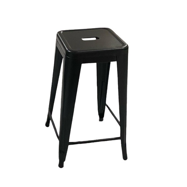 Kursi cafe full besi tanpa sandaran