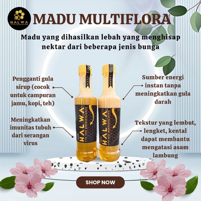 

Madu Asli Multiflora (Raw Honey 100%)