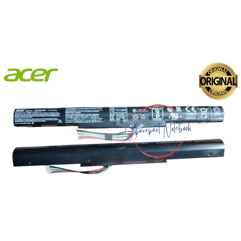 Baterai batrei Laptop Acer E5-475 E5-475G E5-476 E5-476G ES1-432 AS16A5K AS16A8K ORIGINAL
