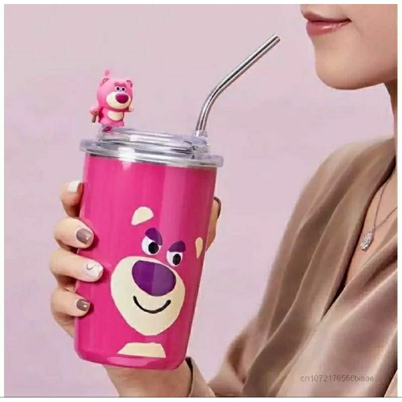 tumbler viral lotso original/tumbler lotso stenliss 500ml free sedotan