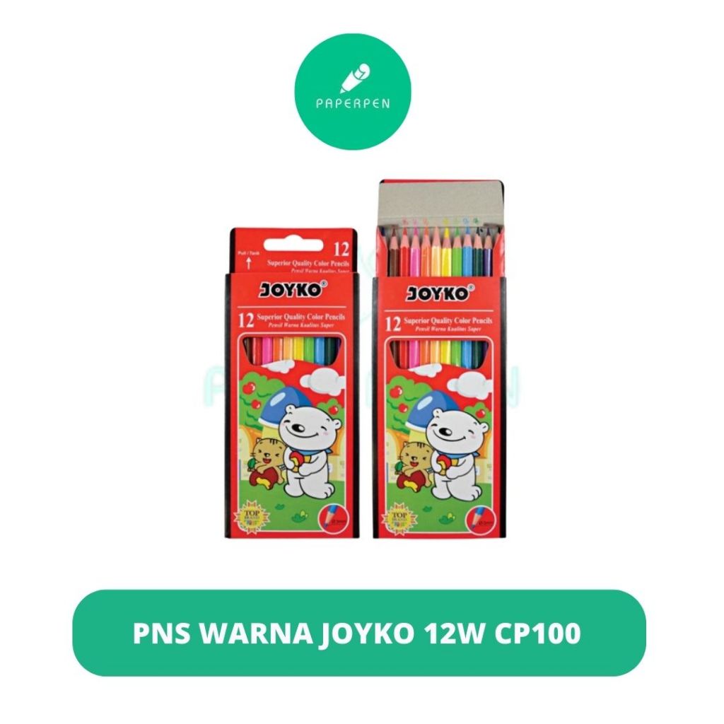 

(Pcs) Pensil Warna Joyko Panjang 12W Cp100