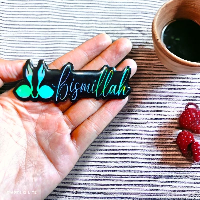 

Name tag nama dada unik bisa berpola bahan akrilik bisa pakai logo sesukamu