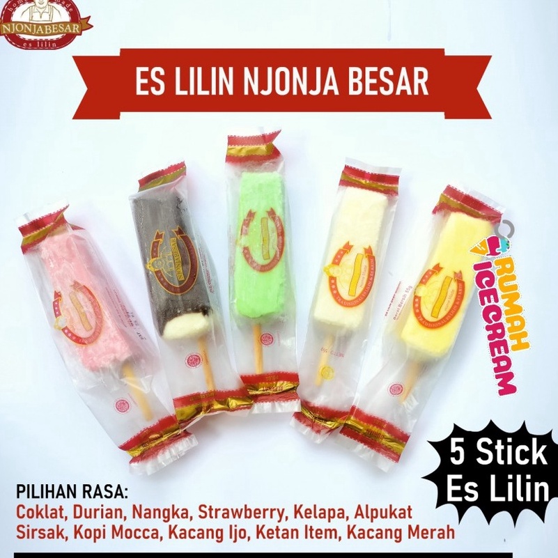 

XVNW5959 PROMO MURAH Ice Cream Lilin Aneka Rasa Njonja Besar 5 Stick