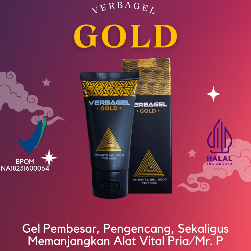Mantab PROMO AKHIR TAHUN Verbagel Verba Gel Gold Asli BPOM Original Pembesar Pennis Pria Permanen Pe