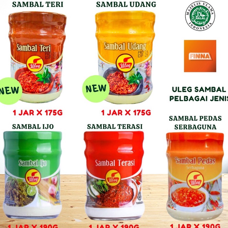 

SKPR7447 COD HALAL Sambal Uleg Pedas Bawang Teri Rawit Kemiri IJO Terasi 175gr Sambel Uleg Botol Serbaguna