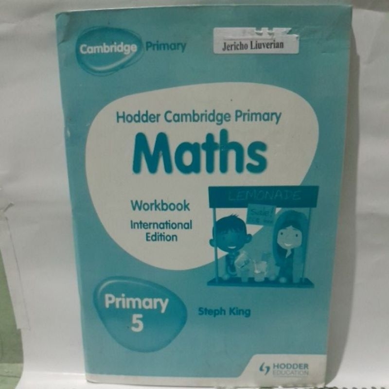 Buku Hodder Cambridge primary Maths primary 5 workbook