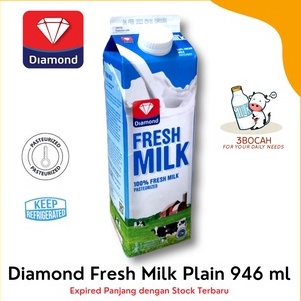 

HZLT3225 XC26619 PROMO TERMURAH Diamond Fresh Milk PLAIN 946 ml KEMASAN ULIR
