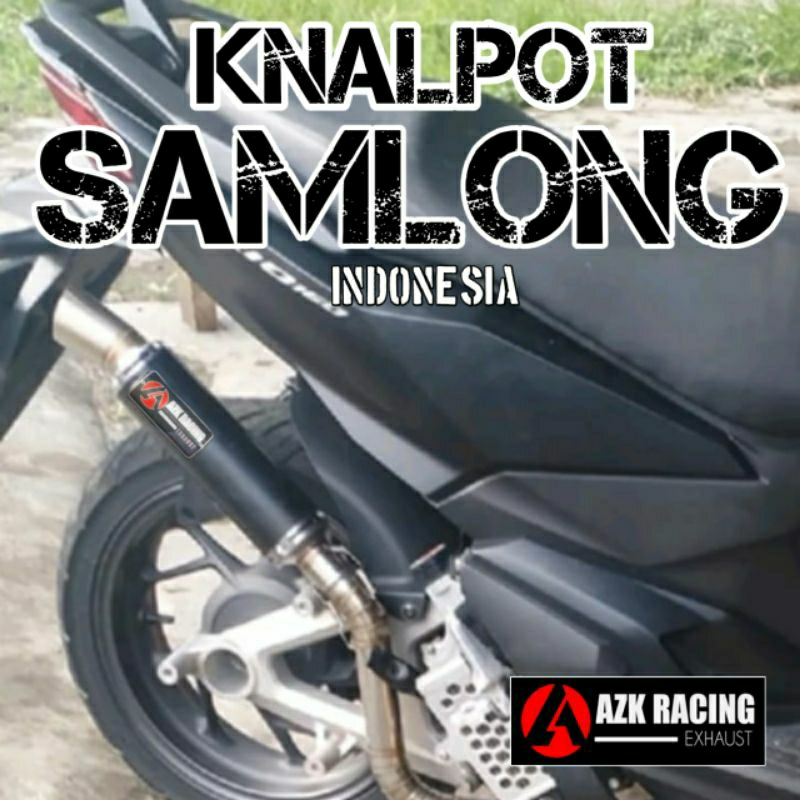 Knalpot Samlong Vario 160 - Knalpot Racing Vario 160 Azk Racing