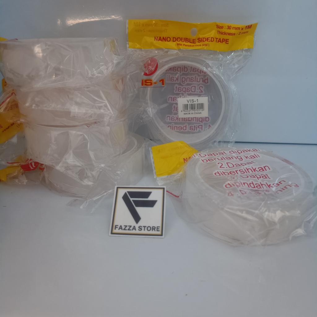 

Vis-1 Double Tape Nano 30 mm panjang 1 Meter