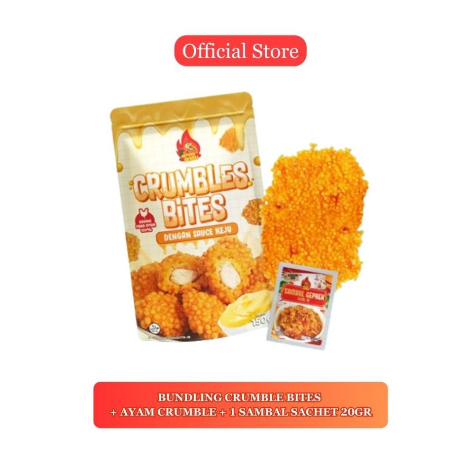 

WVHC5462 D2289 LIVE SALE 1Crumble Bites 1 Ayam Crumble 1 Sambal Sachet Geprek Bensu 2gr