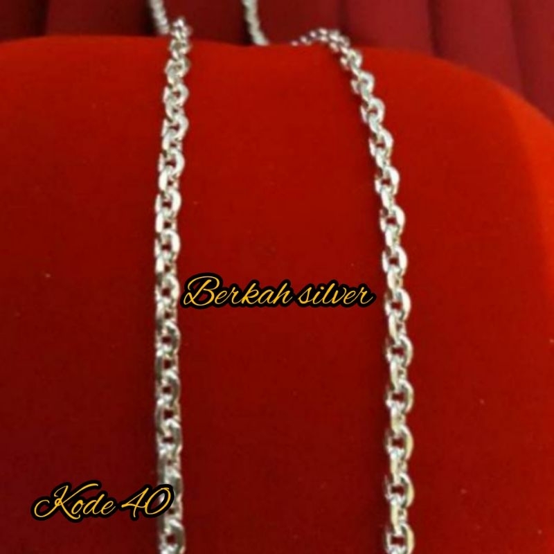 Kalung medan perak murni dewasa (kode 40)