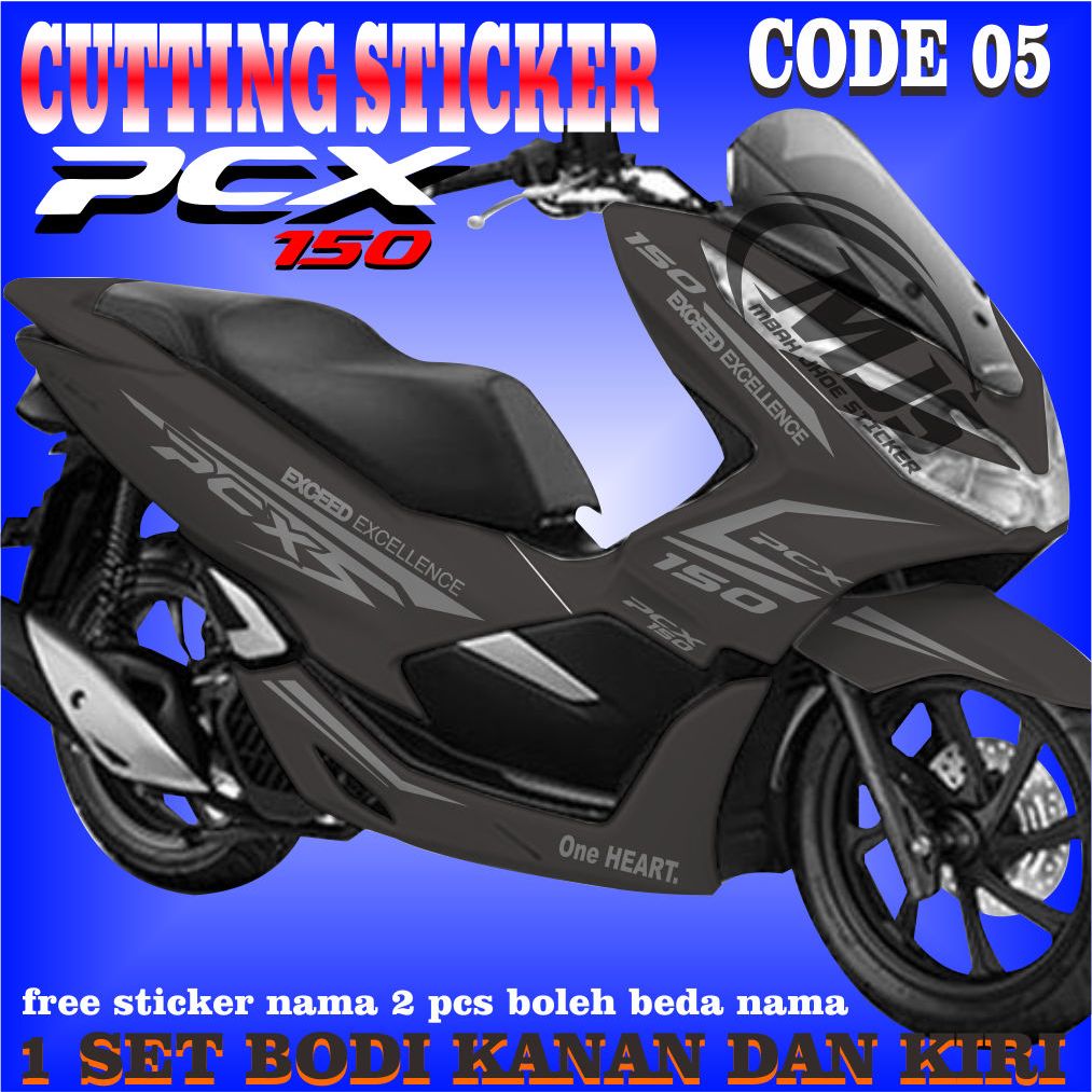 cuting sticker honda pcx 150 1 warna