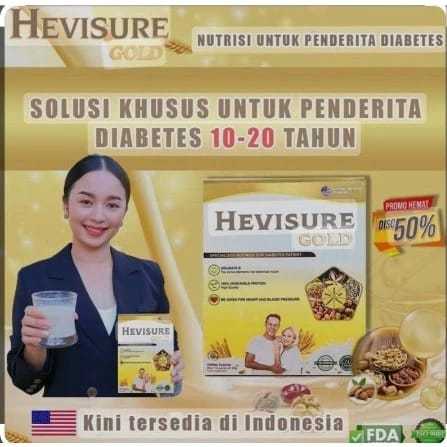 

PROMO!!! Flash Sale - Hevisure Gold Susu 1 Box Isi 12 Sachet Obat Diabetes & Kencing Manis Basah Dan kering Insulin Pankreas Bekas Luka Menahun, Pembengkakan Pada Tubuh menstabilkan kadar gula darah