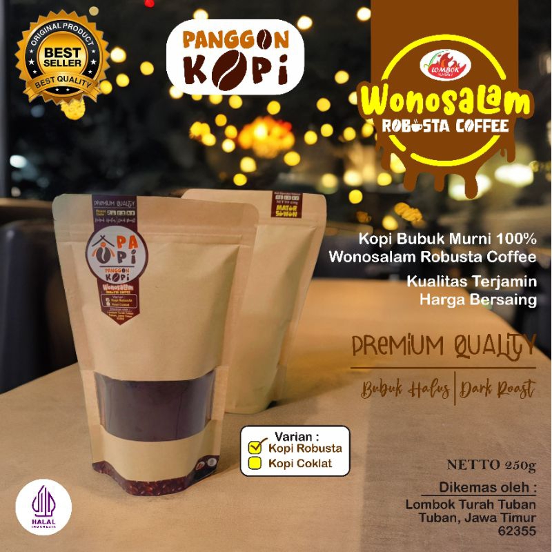 Kopi robusta wonosalam | Kopi coklat premium | Kopi bubuk wonosalam | Rasa kopi khas dan lebih harum