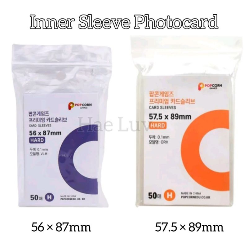 Inner Sleeve Photocard Popcorn Hard