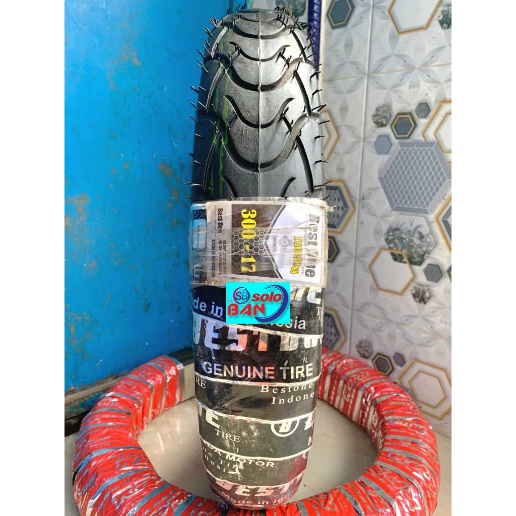 Ban Motor Bestone 300-17 Ban Motor Ring 17 Tubeless ban luar 300-17 ban ring 17 ban vixion ban jupit