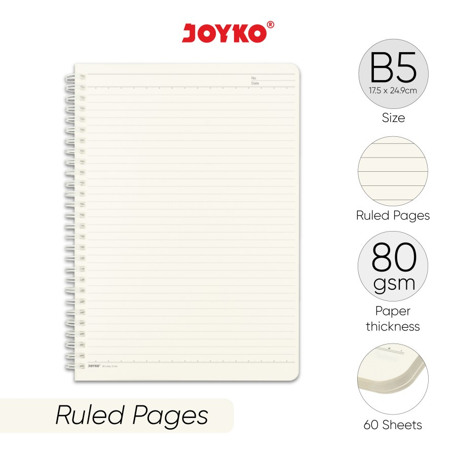 

Notebook B5 Joyko NB-732 Ruled 60 Lembar Diary Agenda Buku Catatan