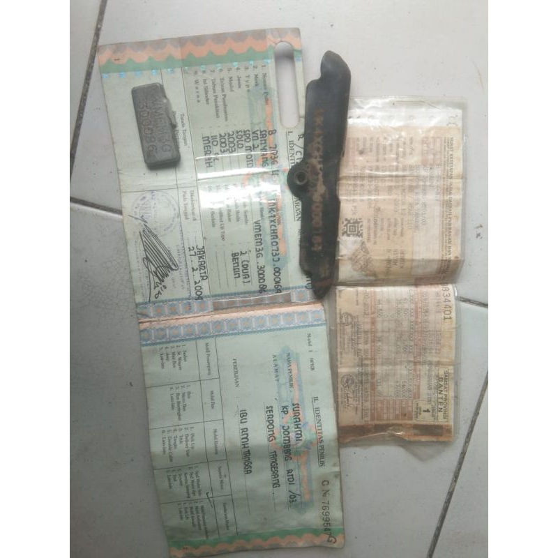 dokumen motor sym taiwan plus nomer rangka