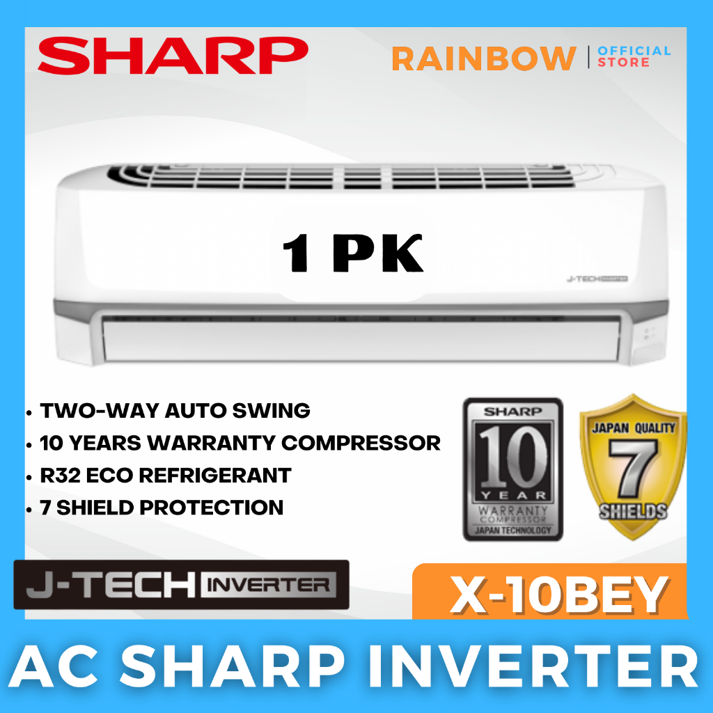 Ac Sharp 1 Pk Jtech Inverter AH-X10BEY - Refrigrant R32