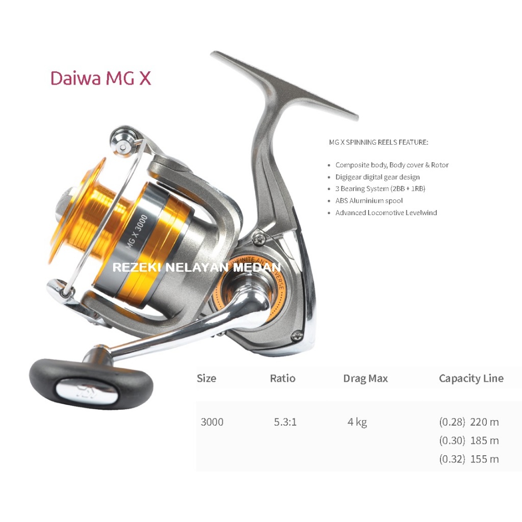 Reel DAIWA MG X 3000