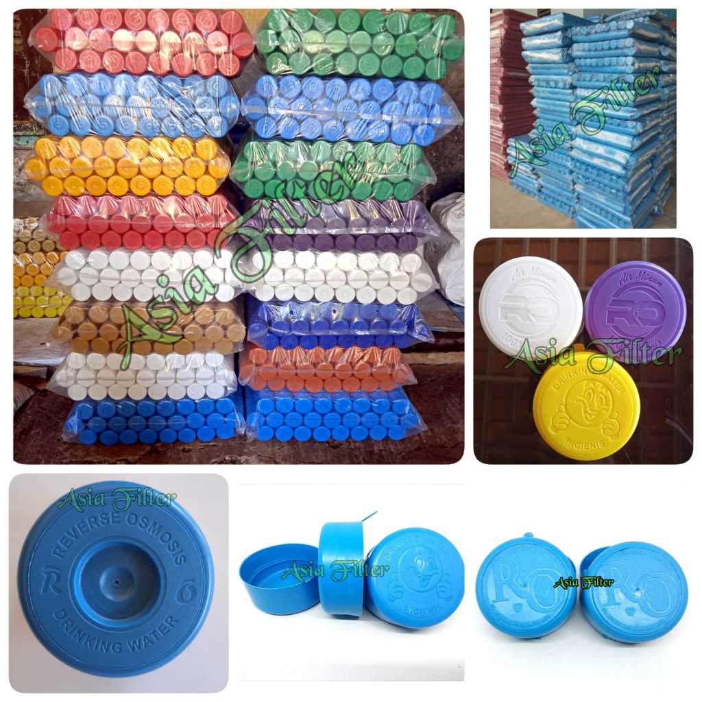 TUTUP GALON ISI ULANG TUTUP RO 19 liter tutup galon ISI 1000 pcs tutup galon depot air warna biru tu