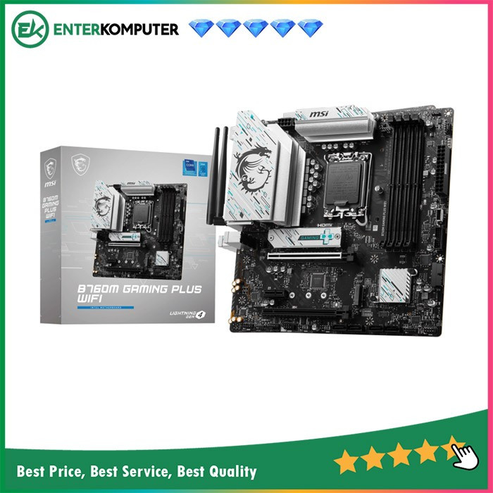 MSI B760M Gaming Plus WIFI - LGA1700 B760 DDR5 USB3.2 - Motherboard