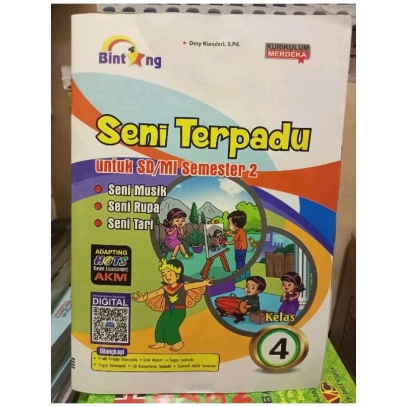 LKS SENI TERPADU KELAS 4 SD SEMESTER 2 SENI MUSIK SENI RUPA SENI TARI PENERBIT BINTANG KURIKULUM MER