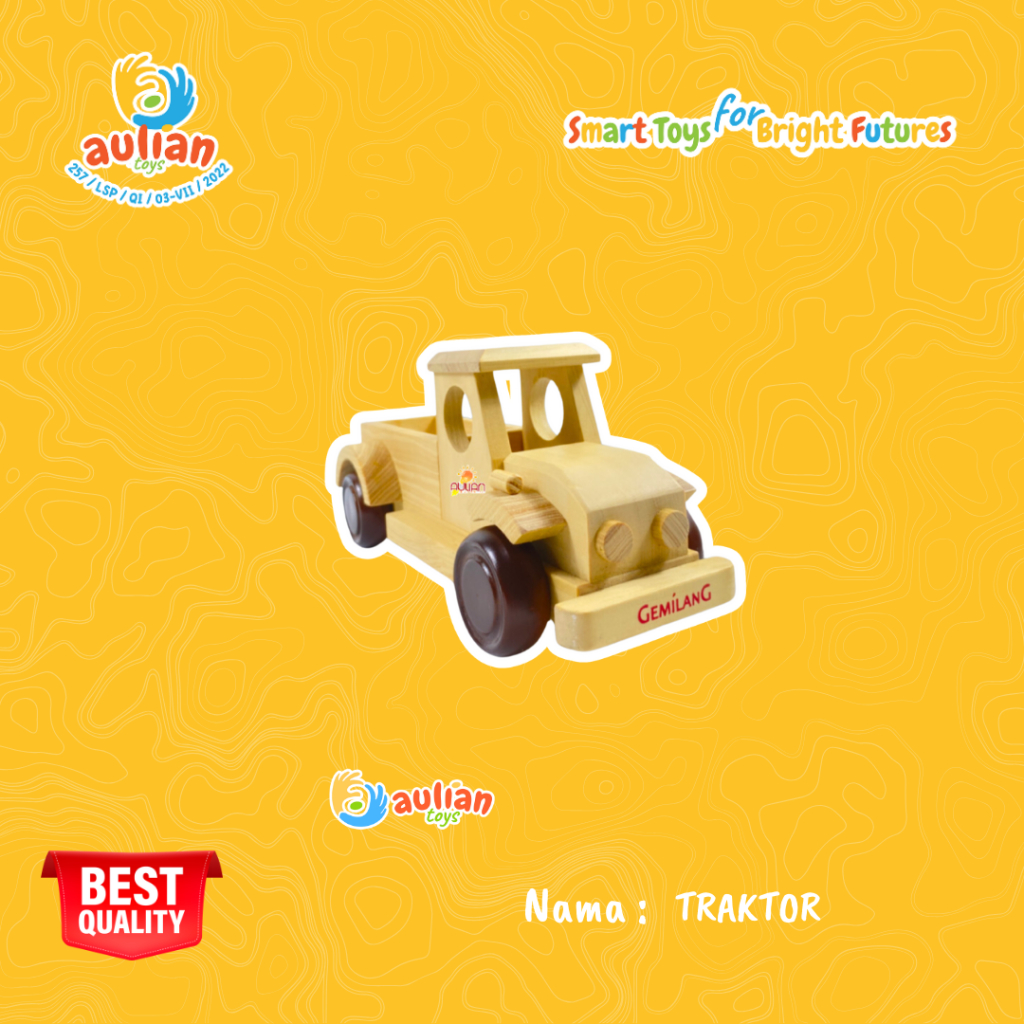 TRAKTOR - MAINAN ANAK / MAINAN EDUKASI / ALAT PERAGA EDUKASI / MAINAN MONTESSORI