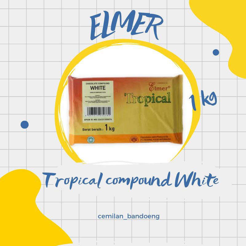 

ELMER TROPICAL COMPOUND VARIAN WHITE 1 KG