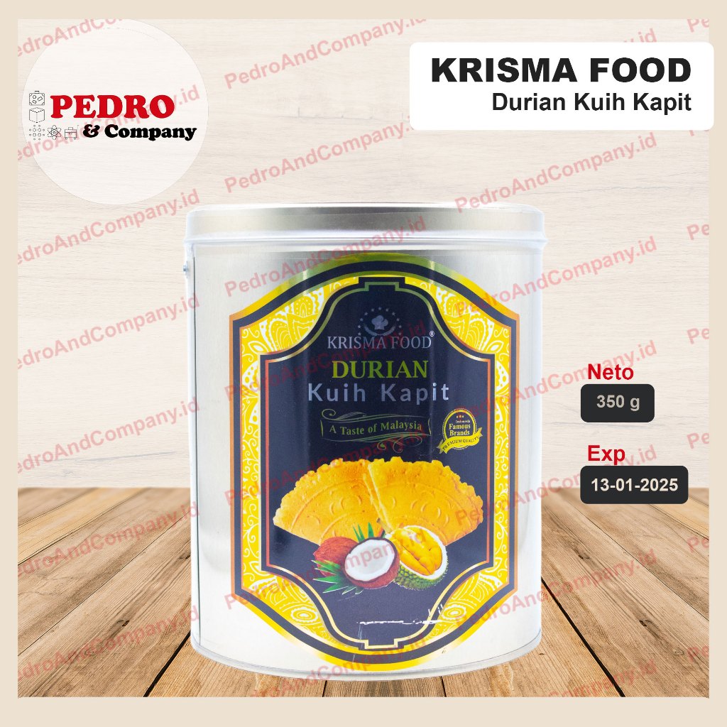 

Krisma food DURIAN kuih kapit 400 gram - kue kapit