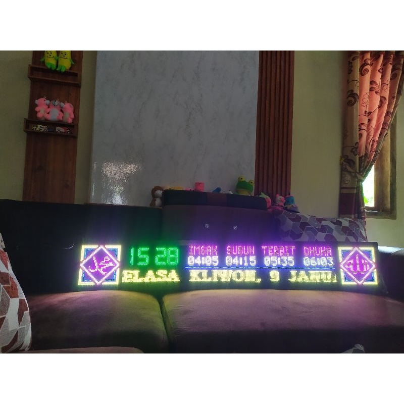 Mitsuyama_ Jam Digital Masjid Rgb P5 135X20Cm & 200X20Cm