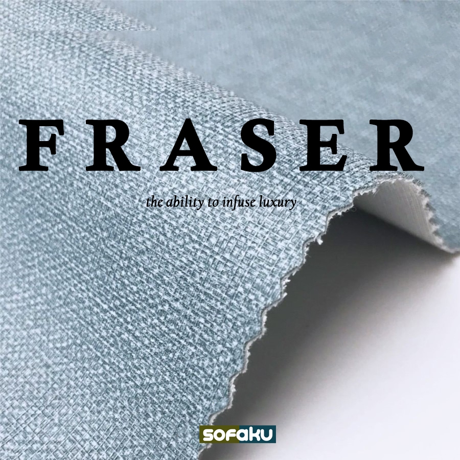 FRASER : Regency Oscar Fraser Flame Leathertex Bahan Kursi Mobil Sofa Kulit Jok Kursi Oscar Sofa
