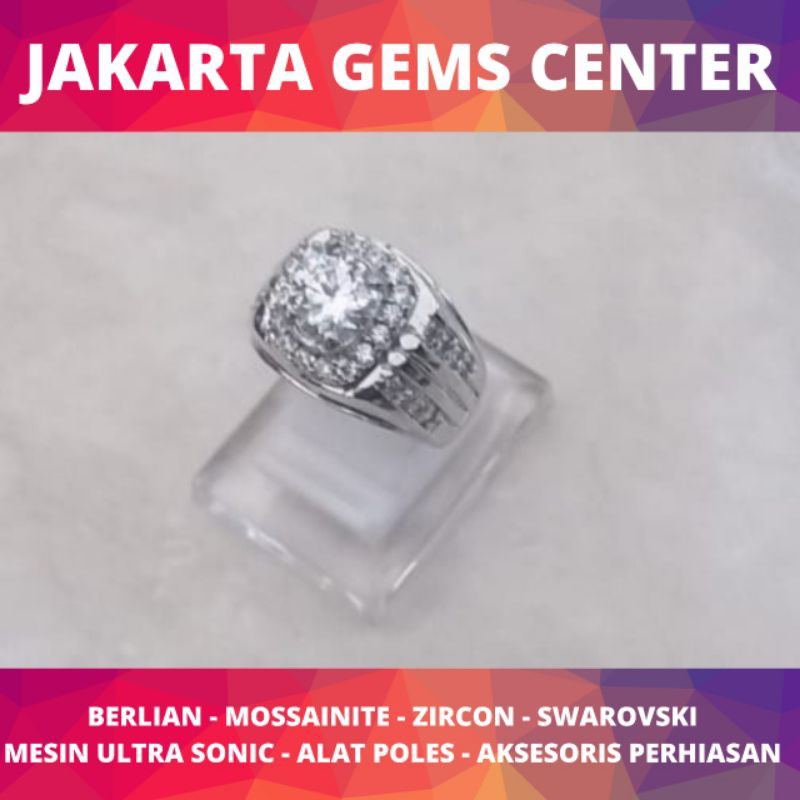 Cincin Moissanite GRA Certy 1.5ct