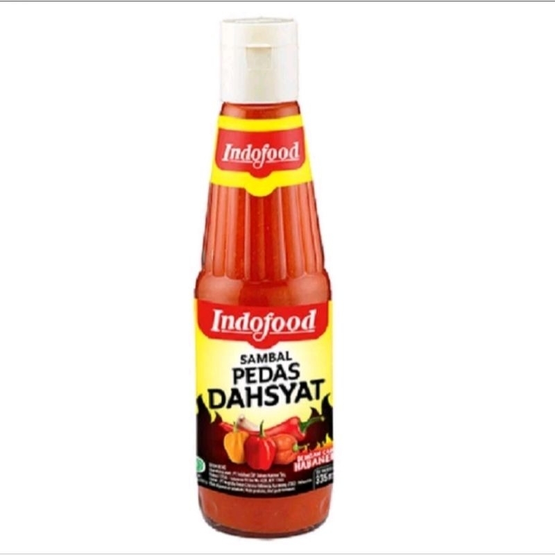 

Sambal Indofood Pedas Dasyat Botol Kaca 335ml