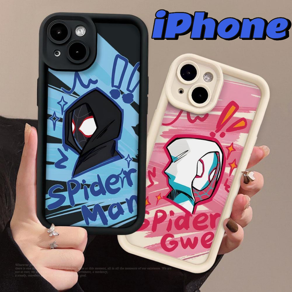 【case iphone spiderman】Casing Hp iPhone 11 12 Mini 15 14 13 Plus Pro Max 8 7 Plus SE2 SE3 6 6s Plus 