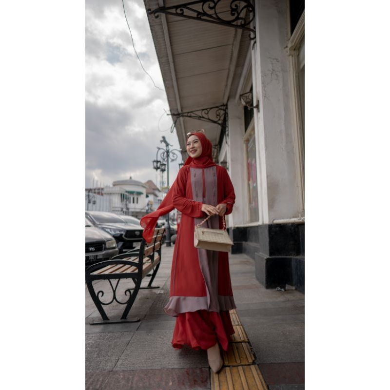 GAMIS DAISY 2 BY LUNA HIJAB | Luna hijab | Gamis simpe elegan | gamis busui