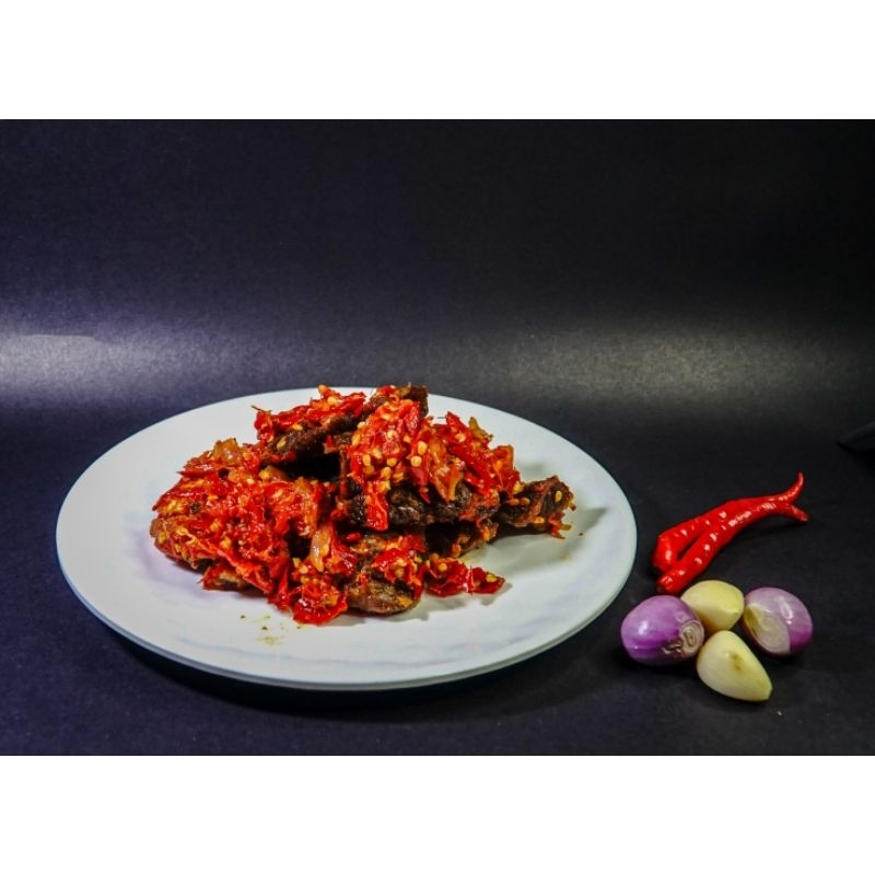 

Dendeng Sapi Balado (Basah) 1Kg Netto