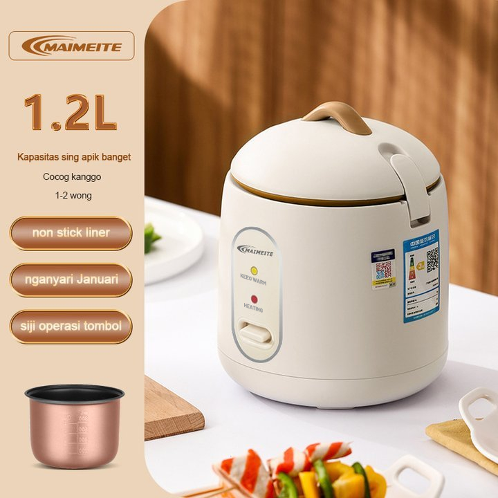 Big Sale Maimeite Magic Com 1.2 Liter Penanak Nasi Kecil Dan Portabel Low Watt Rice Cooker
