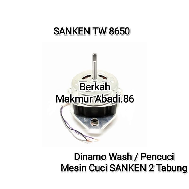 Dinamo Pencuci / Wash Mesin Cuci SANKEN TW-8650 / TW 8650 Mesin Dinamo Penggilas / Wash Sanken Tw8650