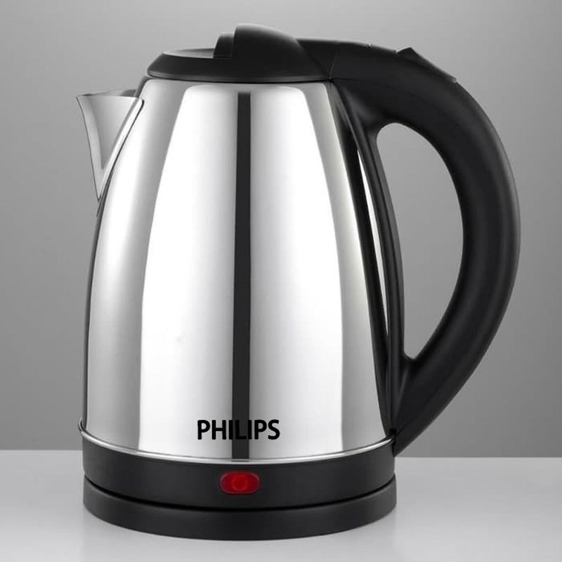 Ketel Listrik Philips 1500watt Teko Listrik Pemanas Air Stainless 1.8 L Cepat Mendidih
