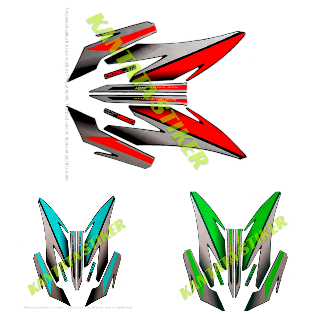 STIKER STRIPING HONDA GL PRO 1996, POLET LIS GL PRO NOE TECH 1996