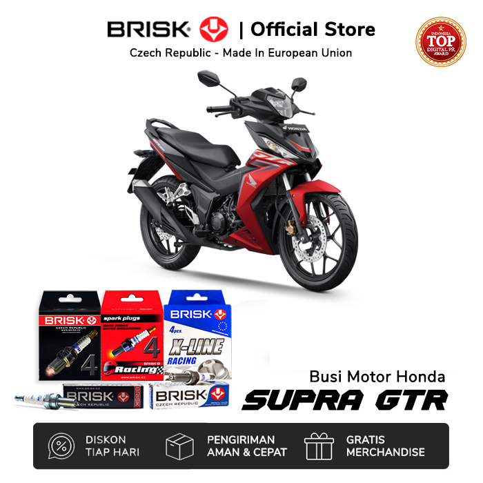 Busi Motor Honda Supra GTR 150 BRISK