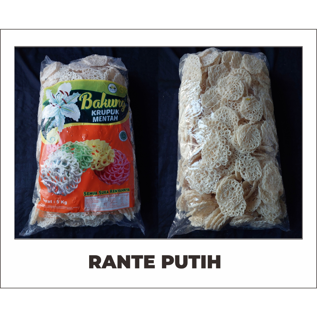 

[5kg] Kerupuk Rante BUNGA BAKUNG | KERUPUK MENTAH