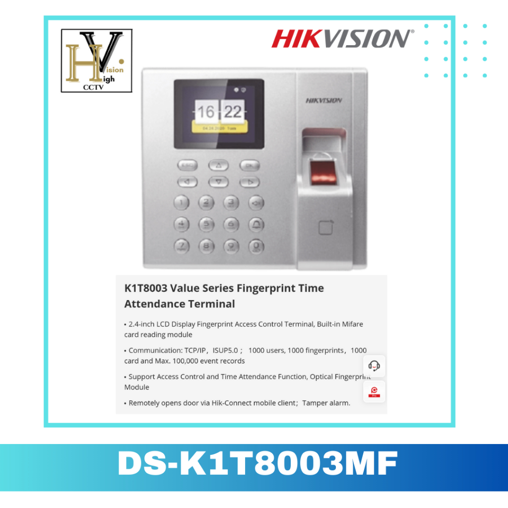 FINGERPRINT HIKVISION DS-K1T8003MF