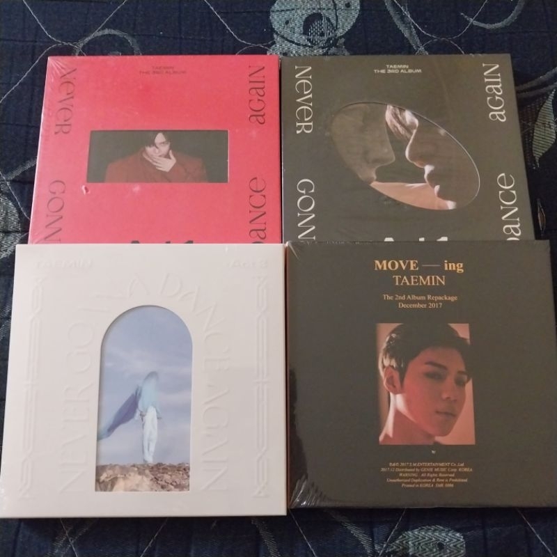 SHINee Taemin Album Sealed NGDA MOVEING Never Gonna Dance Again ACT 1 ACT 2 PC Photocard Lee Taemin 