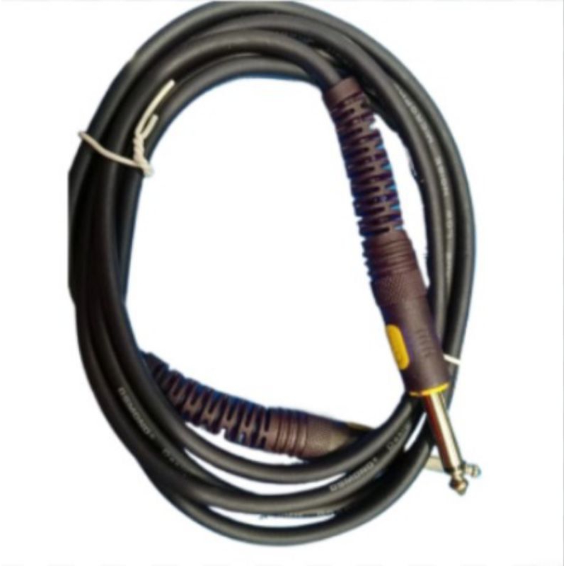 Kabel Gitar 6,35mm Mono Male To Male Plug Jack Gitar Osmond 2Meter