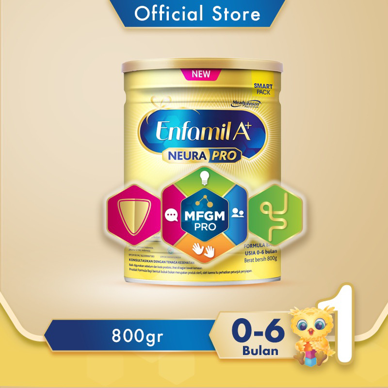 Susu Enfamil A+ MFGM susu bayi usia 0-6 bulan