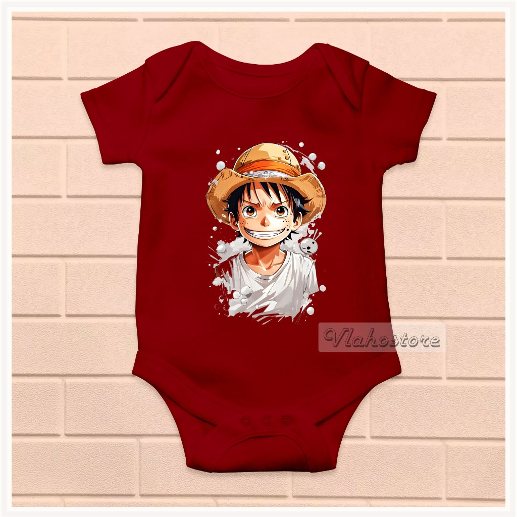 BAJU BABY BAYI JUMPER ANIME ONE PIECE LUFFY 026