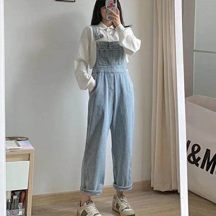 DearcodegFu Celana kodok koreaCelana kodok panjangCelana kodok denim